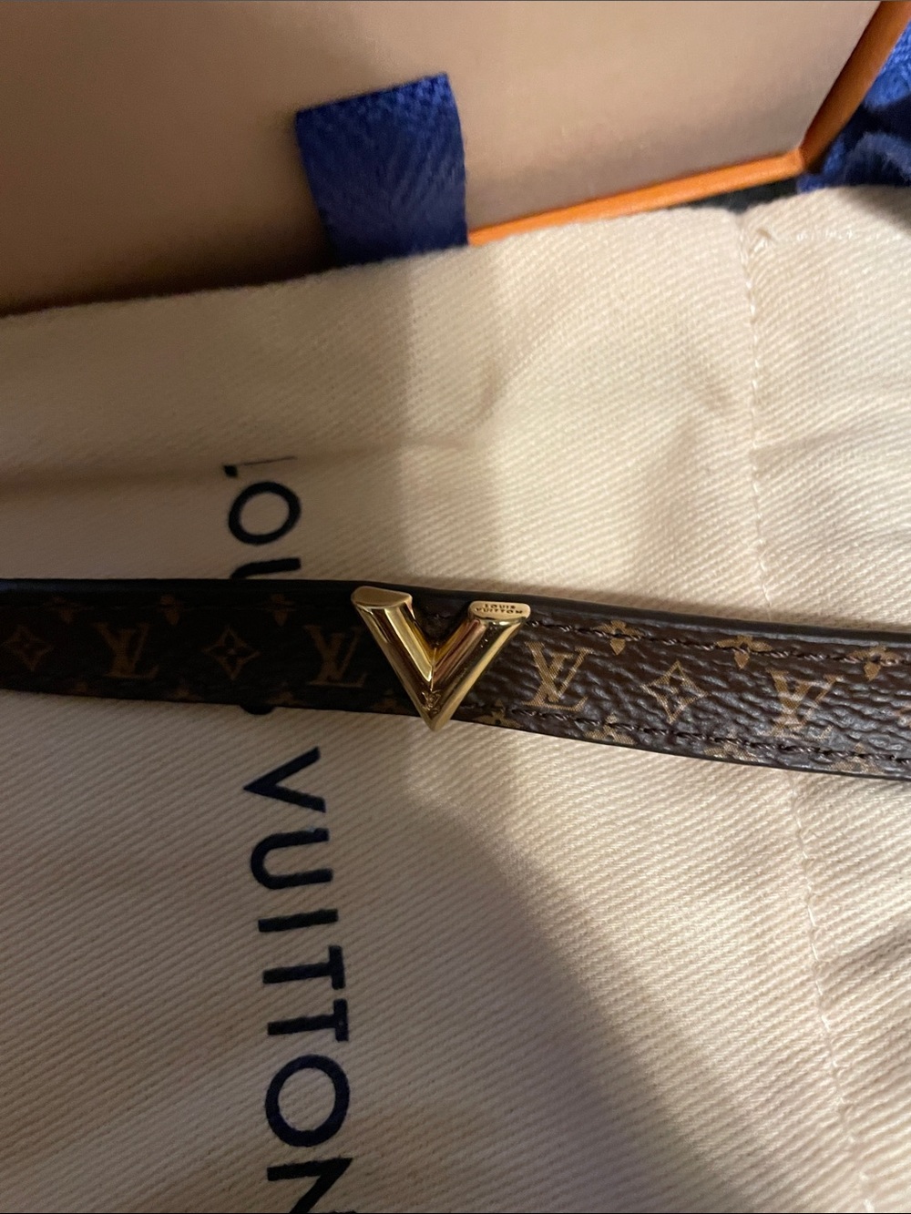 Louis Vuitton Monogram 'V' Logo Bracelet